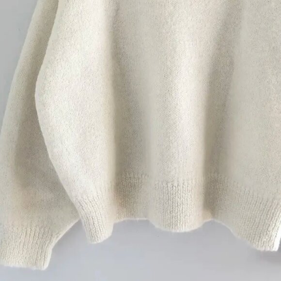 NWT Free People Luxury Angelic Pullover Alpaca Super Soft Oversized Sweater - Picture 7 of 12